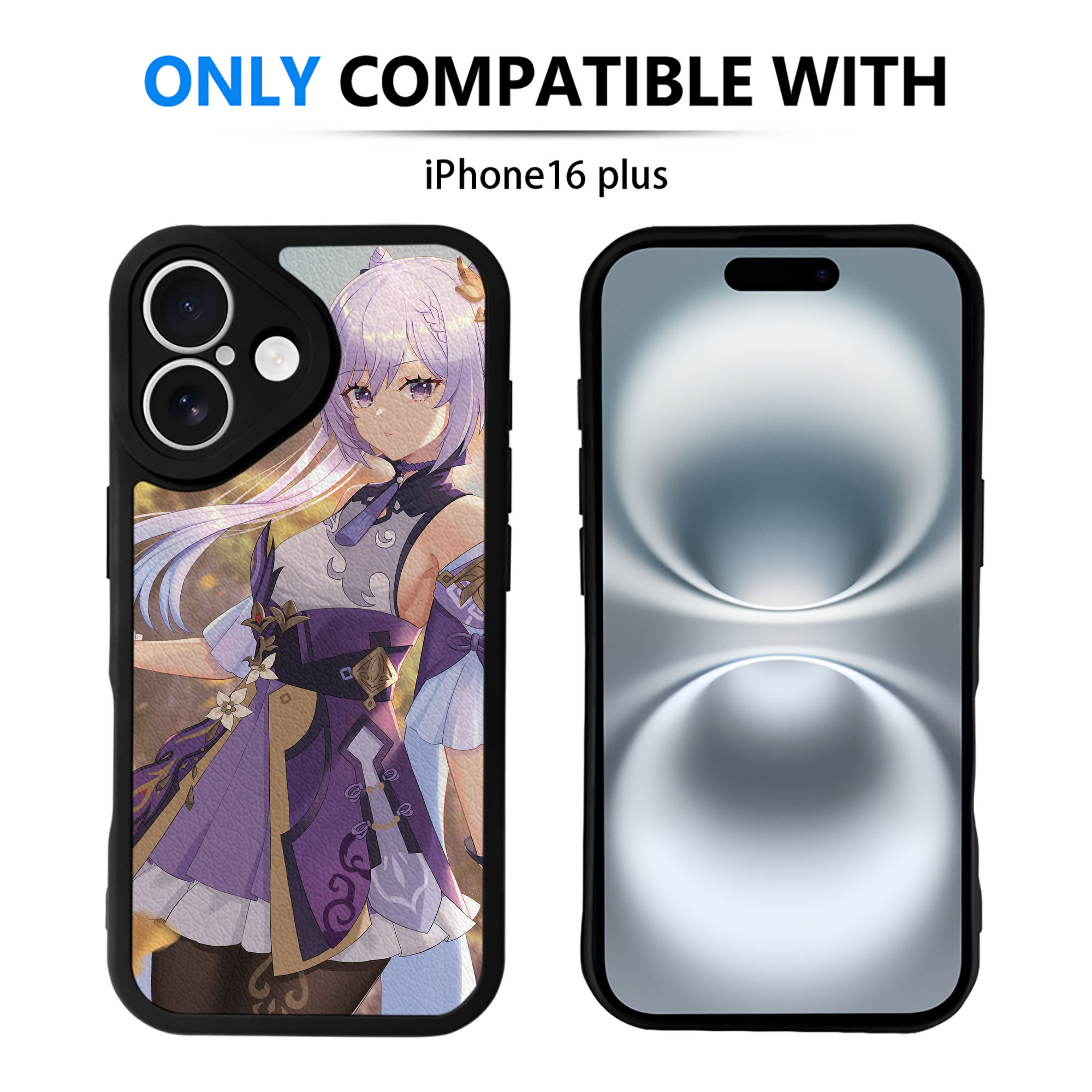 げんし神 genshin 【iPhone 16シリーズ対応】シリコンスマホケース（レザー調） 材質：シリコン